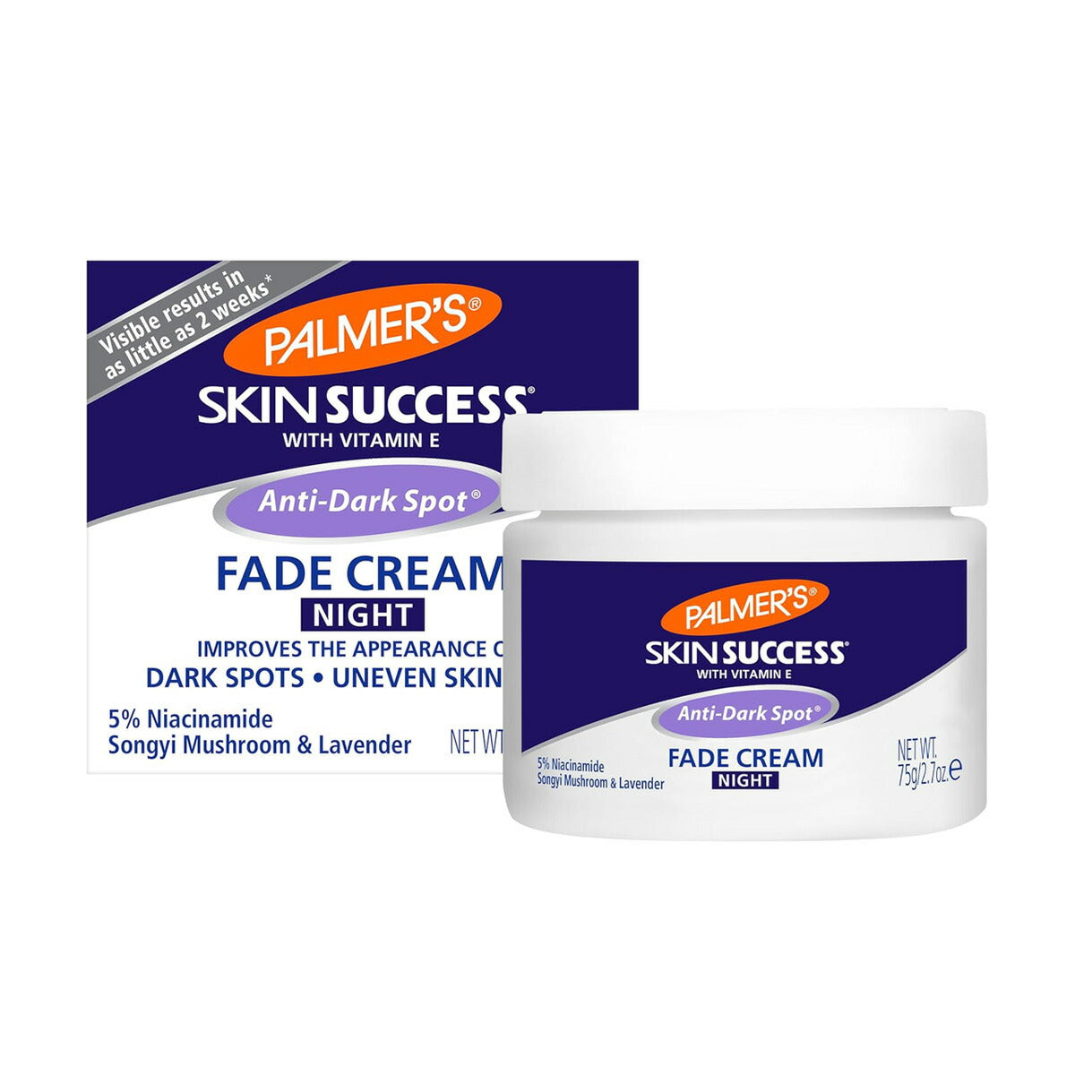 【追跡可能海外メール便】Palmer's パーマーズ アンチダークスポット ナイトタイム フェード クリーム 75g Palmer's Skin Success Anti-Dark Spot Nighttime Fade Cream with Retinol & Niacinamide 2.7oz