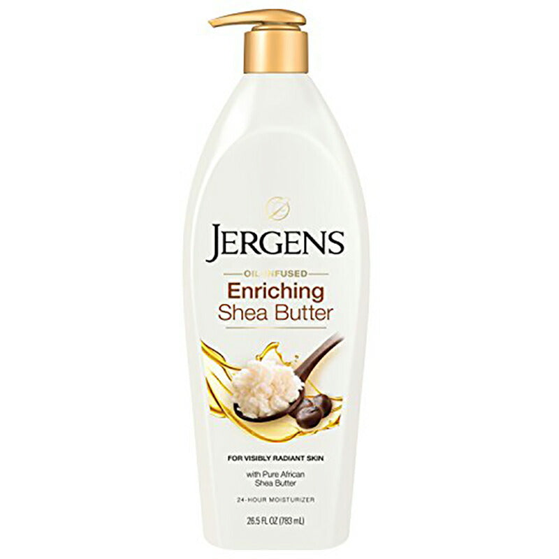 【エクスプレス便】Jergens Shea Butter Deep Conditioning Moisturizer, 26.5 Ounces, 3X More Radiant Skin, with Pure Shea Butter, Dermatologist Tested ジャーゲンズ シアバター ディープコンディショニングモイスチャライザー 乾燥肌対策 シアバター うるおい