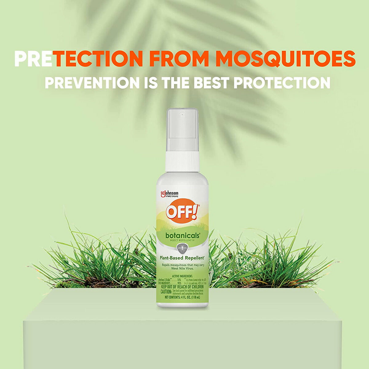 【追跡可能海外メール便】OFF! 植物由来のスプレー 4oz / 118ml OFF! Botanicals Insect Repellent, Plant-Based Bug Spray & Mosquito Repellent, 4 oz 蚊対策 虫対策
