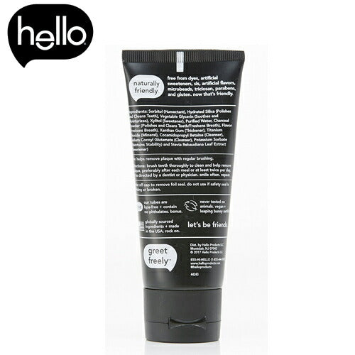 【追跡可能海外メール便】Hello ハロー チャコール ホワイトニング Toothpaste 歯磨き粉 114g