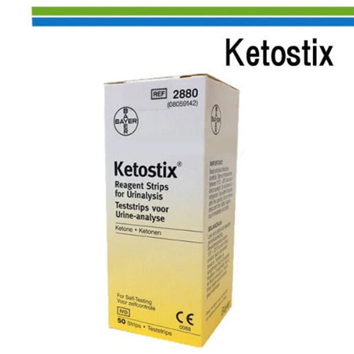 【追跡可能!国際便】Ketostix ケトスティックス 50枚入り ケトン ダイエット ケトンチェック 尿 検査