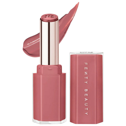 【追跡可能海外メール便】Fenty Beauty フェンティビューティー Gloss Bomb Stix High-Shine Gloss Stick (Is It FU$$Y - dusty pink) 0.12oz 3.6g グロスボム スティックス ハイシャイン グロススティック ファシィ