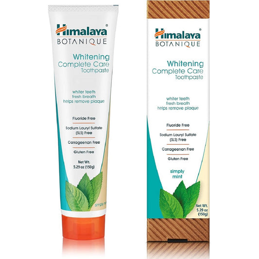 【追跡可能海外メール便】Himalaya Botanique Complete Care Whitening Toothpaste, Simply Mint 5.29 oz ヒマラヤボタニーク コンプリートケア ホワイトニング歯磨き粉 ミント 150gホワイトニング 白い歯