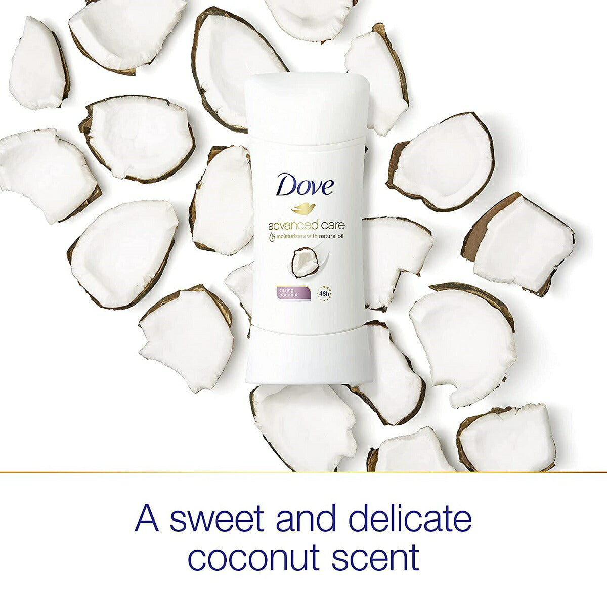 【エクスプレス便】【お得な2本セット】Dove Advanced Care Antiperspirant Deodorant Stick Caring Coconut 2.6oz pack of 2ダヴ アドバンスドケア 制汗剤 デオドラントスティック ココナッツ 74g(2本セット)スティックタイプ 汗・匂いの悩み 女性用