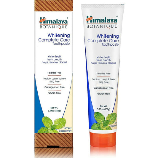 【追跡可能海外メール便】Himalaya Botanique Complete Care Whitening Toothpaste, Simply Peppermint 5.29 oz ヒマラヤボタニーク コンプリートケア ホワイトニング歯磨き粉 ペパーミント 150gホワイトニング 白い歯