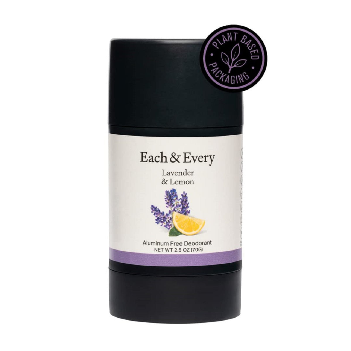 【エクスプレス便】Each & Every Aluminum-Free Deodorant Lavender & Lemon 2.5 Ozイーチ&エヴリー アルミニウムフリーデオドラント ラベンダー & レモン 70gスティックタイプ 汗・匂いの悩み 敏感肌用