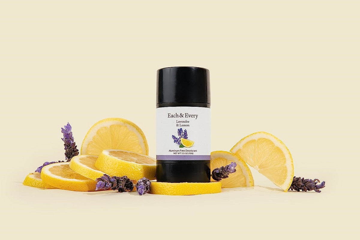 【エクスプレス便】Each & Every Aluminum-Free Deodorant Lavender & Lemon 2.5 Ozイーチ&エヴリー アルミニウムフリーデオドラント ラベンダー & レモン 70gスティックタイプ 汗・匂いの悩み 敏感肌用