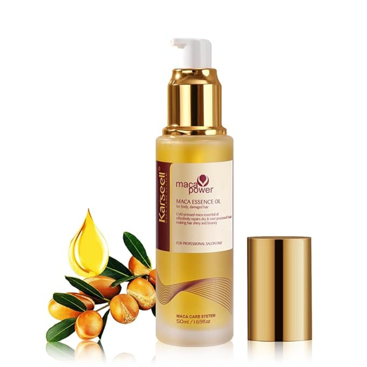 【追跡可能海外メール便】Karseell Moroccan Argan Oil for Hair カーシール モロッカン アルガンオイル 50ml ヘアオイル 乾燥 ダメージケア 洗い流さない 保湿
