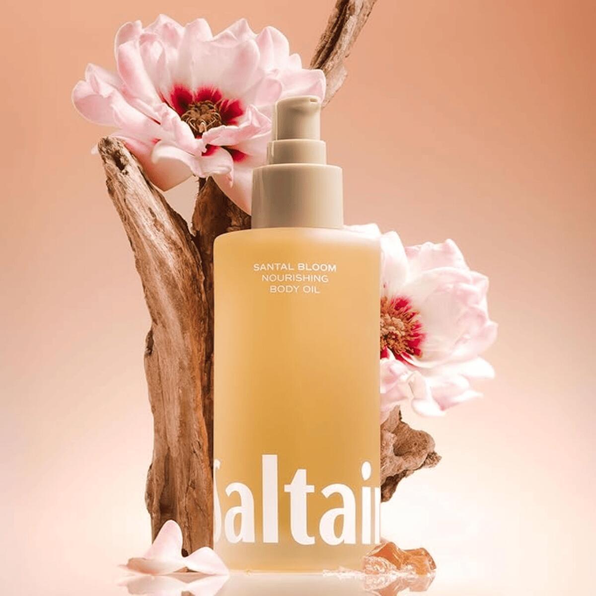 【エクスプレス便】Saltair ボディオイル サンタルブルーム の香り 118ml 植物由来 クルエルティフリー Saltair Body Oil Luxurious Santal Bloom 4oz Pump Bottle