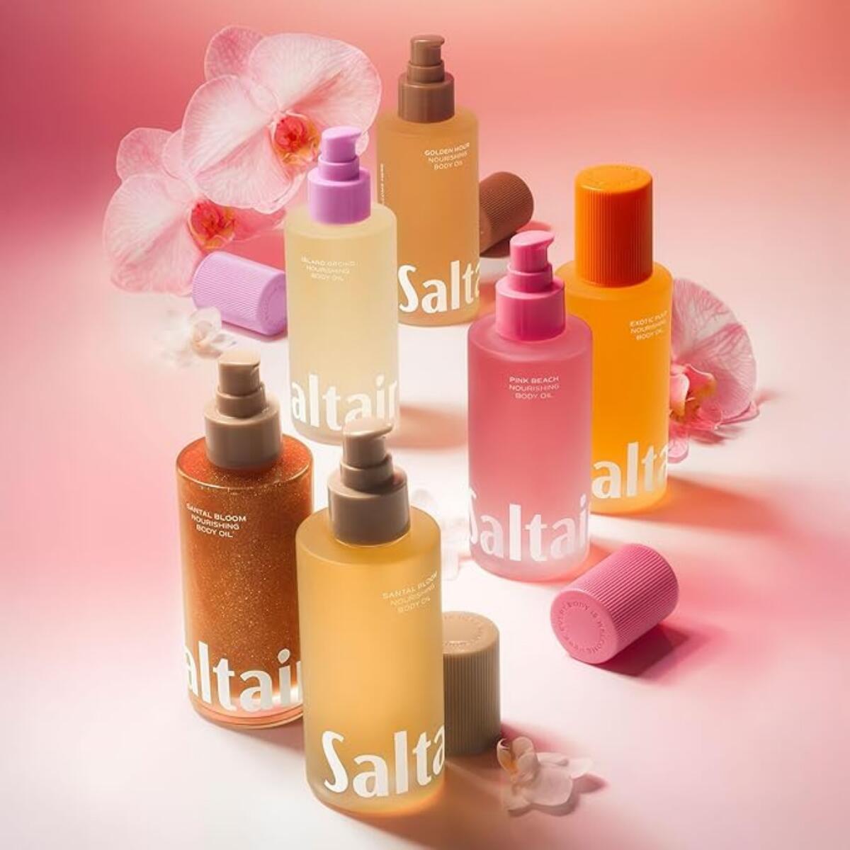 【エクスプレス便】Saltair ボディオイル サンタルブルーム の香り 118ml 植物由来 クルエルティフリー Saltair Body Oil Luxurious Santal Bloom 4oz Pump Bottle