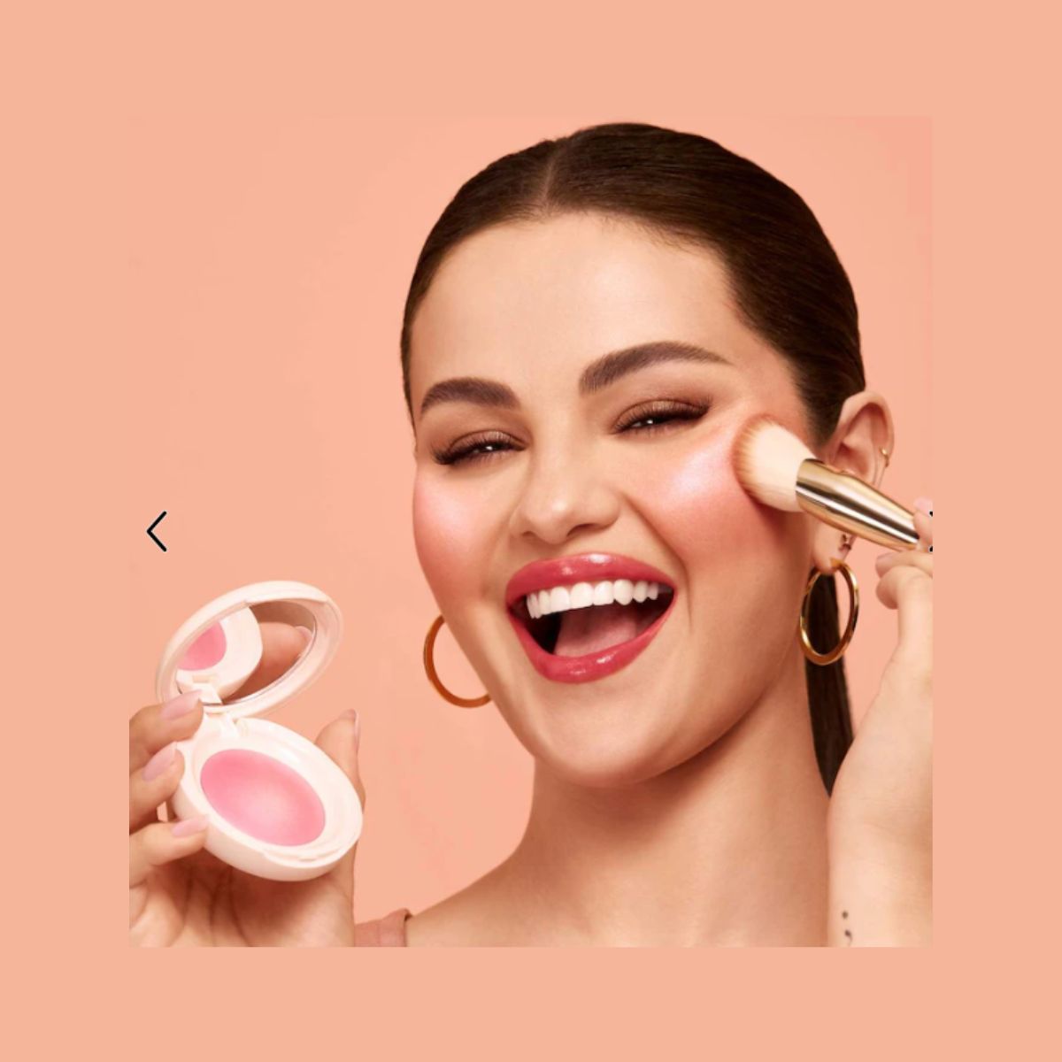 【エクスプレス便】Rare Beauty レアビューティー by Selena Gomez Soft Pinch Luminous Powder Blush (Happy - cool pink) ソフトピンチ ルミナス パウダー ブラッシュ チーク ハッピー クールピンク