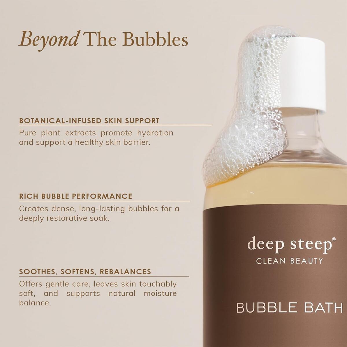 【エクスプレス便】Deep Steep バブルバス 503ml ライラックブロッサム シアバター アルガンオイル アロエベラ ココナッツオイル 配合 Deep Steep Bubble Bath Lilac Blossom 17 oz 入浴剤
