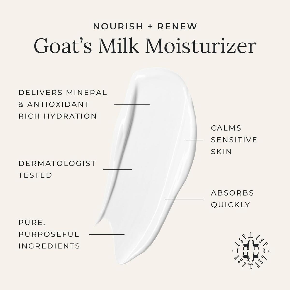 【エクスプレス便】Little Seed Farm ゴートミルク フェイスモイスチャライザー 保湿クリーム 56g Little Seed Farm Goat's Milk Face Moisturizer Natural Organic Moisturizer Face Cream 2.0 Ounce