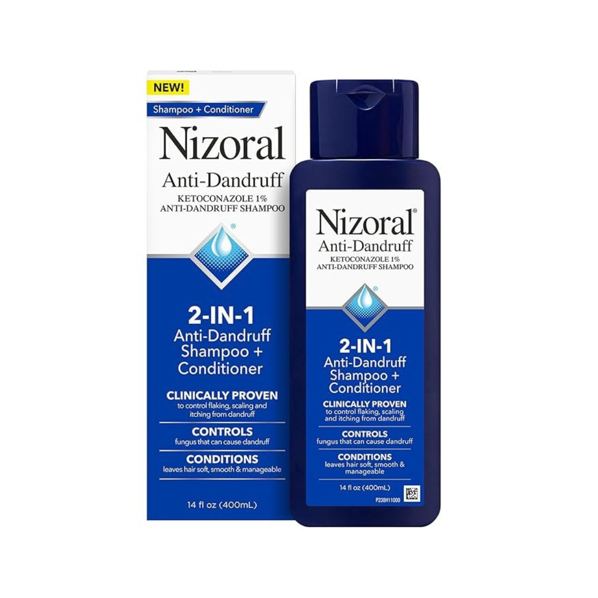 【エクスプレス便】Nizoral 2-in-1 Anti Dandruff Shampoo & Conditioner 400ml ニゾラル アンチダンドラフ リンスインシャンプー ふけ かゆみ 頭皮 スカルプ ケア