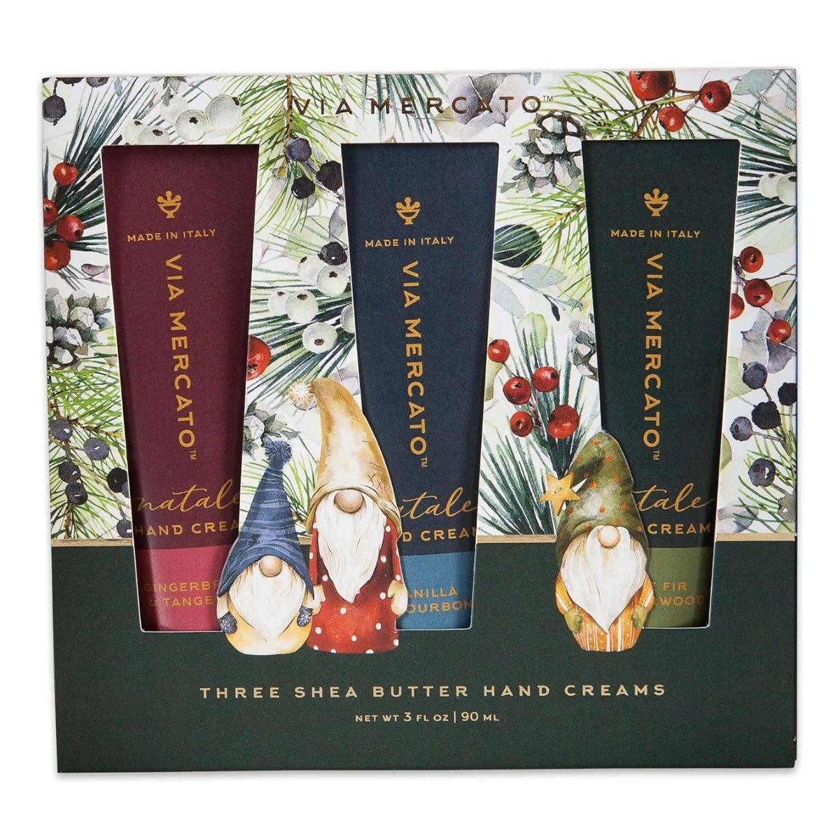 【エクスプレス便】Via Mercato ナターレ ウィンターウッズ ハンドクリームギフトセット 冬限定 3本セット Via Mercato Natale Winter Woods Holiday Collection Hand Cream Gift Set 30ml × 3