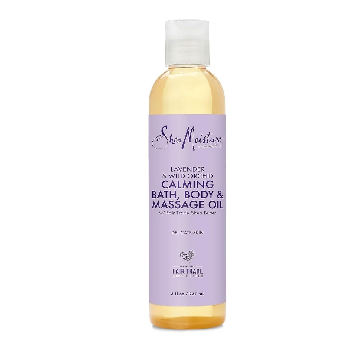 【エクスプレス便】SheaMoisture バス・ボディ・マッサージオイル ラベンダー&ワイルドオーキッド 237ml SheaMoisture Bath Body and Massage Oil Lavender Wild Orchid Calming Moisturizer for Sensitive Skin 8 oz 敏感肌