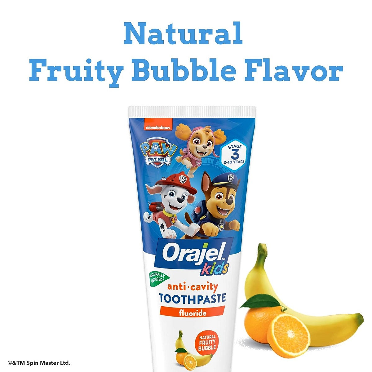 【追跡可能海外メール便】Orajel Kids Paw Patrol Anti-Cavity Fluoride Toothpaste, Natural Fruity Bubble Flavor, 4.2ozパウ・パトロール オラジェル キッズ 虫歯予防歯磨き粉 ナチュラルフルーティ バブルフレーバー 119g子供用 歯磨き粉 対象年齢:2~10歳