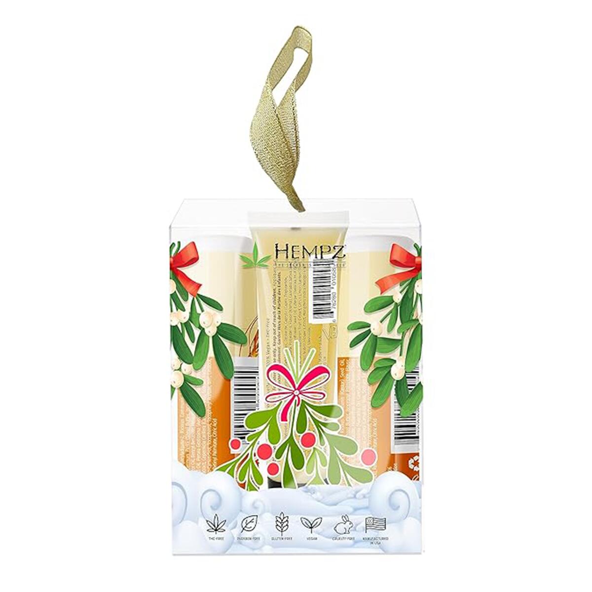 【追跡可能海外メール便】Hempz Holiday Lip Balm Trio Gift Set,Under the Mistletoe ヘンプ ホリデー リップ バーム トリオ ギフトセット リップバーム 唇 保湿