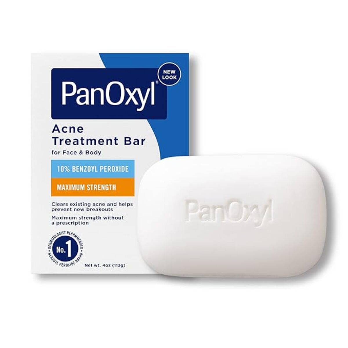 【追跡可能海外メール便】PanOxyl Acne Treatment Bar with 10% Benzoyl Peroxide 4 oz パンオキシル アクネトリートメントバー ニキビ用 顔 身体 113g
