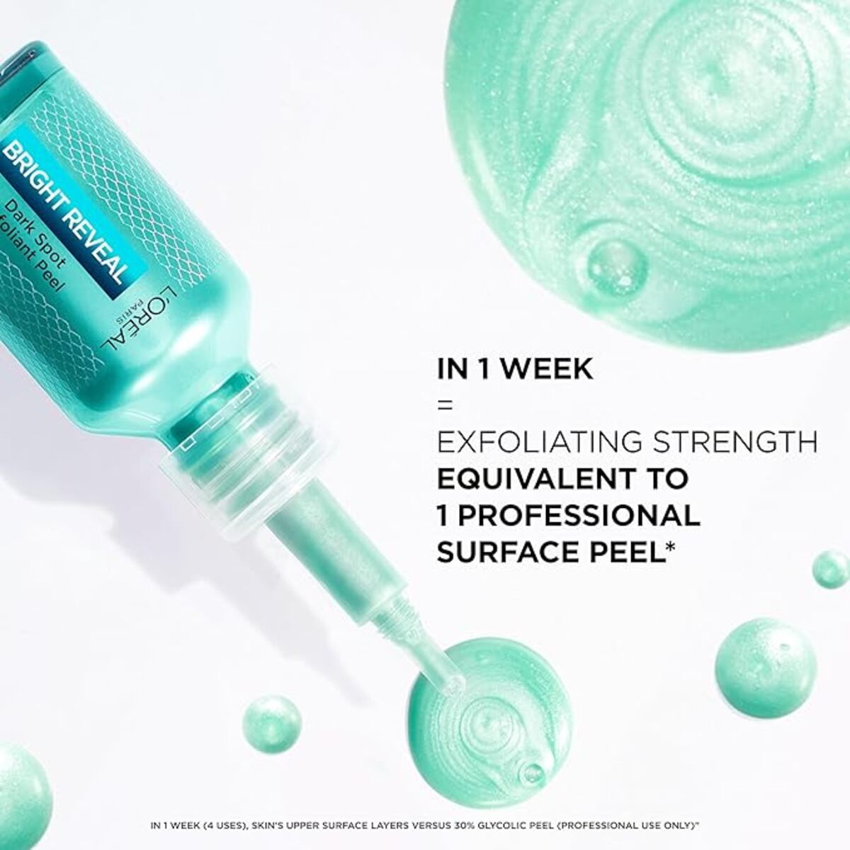【追跡可能海外メール便】ロレアルパリ ブライトニング 角質除去 ピーリング L'Oreal Paris Bright Reveal Dark Spot Exfoliant Peel AHA BHA PHA配合 色素沈着 ダークスポット ニキビ跡 25ml