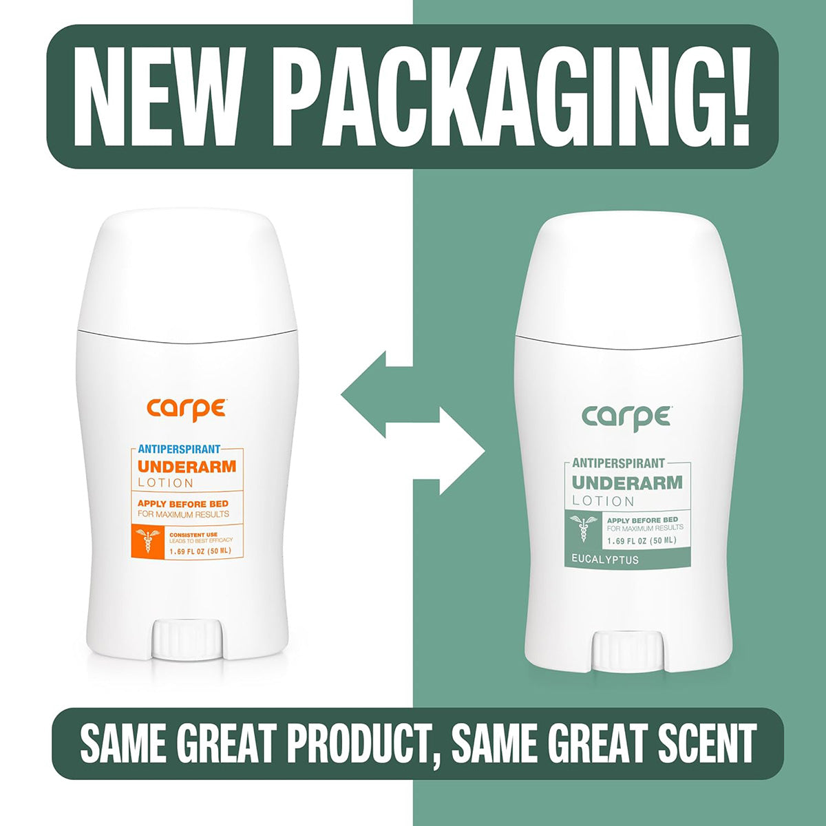 【追跡可能海外メール便】カルぺ 脇下 制汗剤 ローション ワキガ 脇汗 50ml Carpe Antiperspirant Underarm Lotion