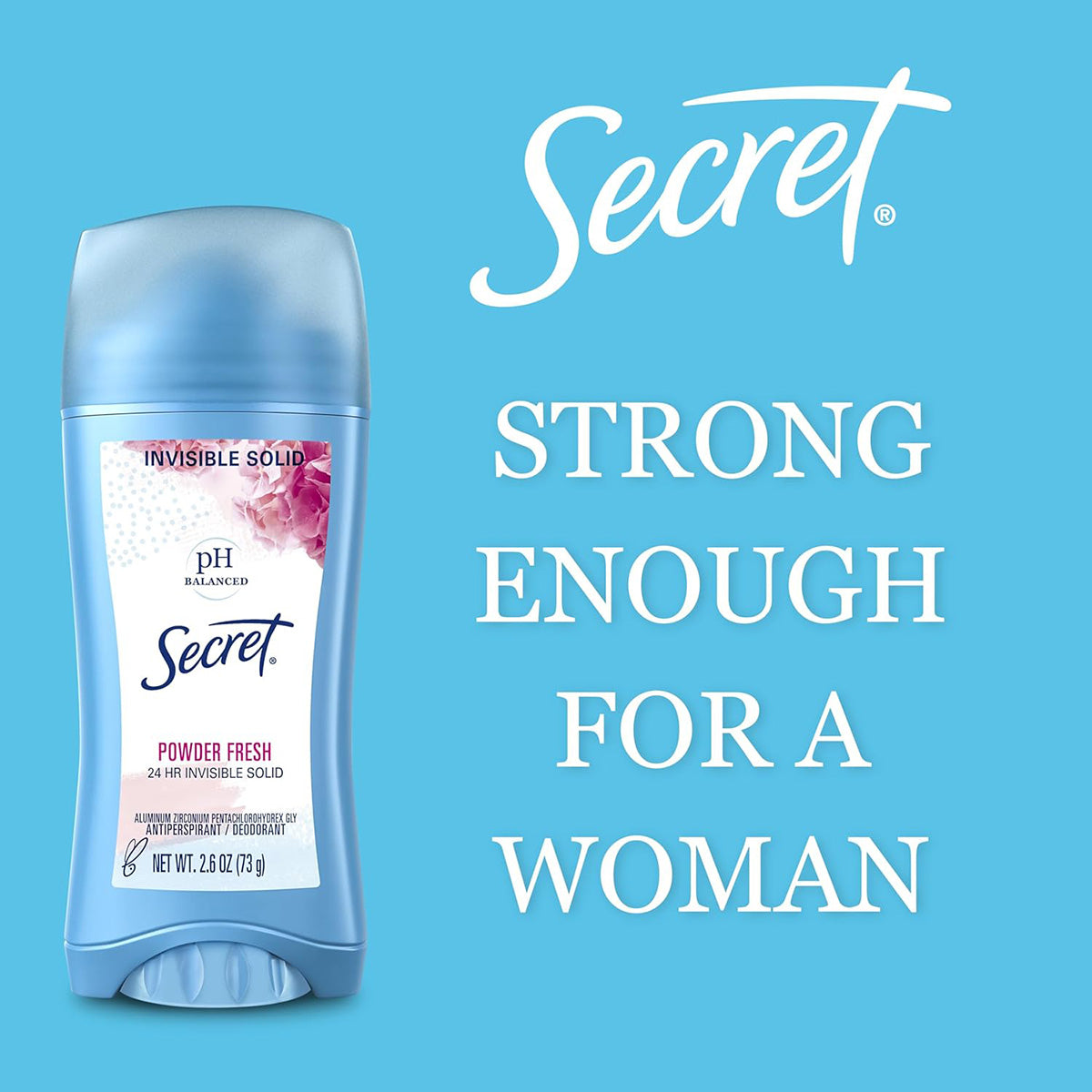 【追跡可能海外メール便】Secret Invisible Solid Antiperspirant and Deodorant for Women, Powder Fresh, 2.6 oz<br>シークレット インビシブルソリッド 制汗剤 パウダーフレッシュの香り <br>スティックタイプ 制汗剤 消臭剤 女性用