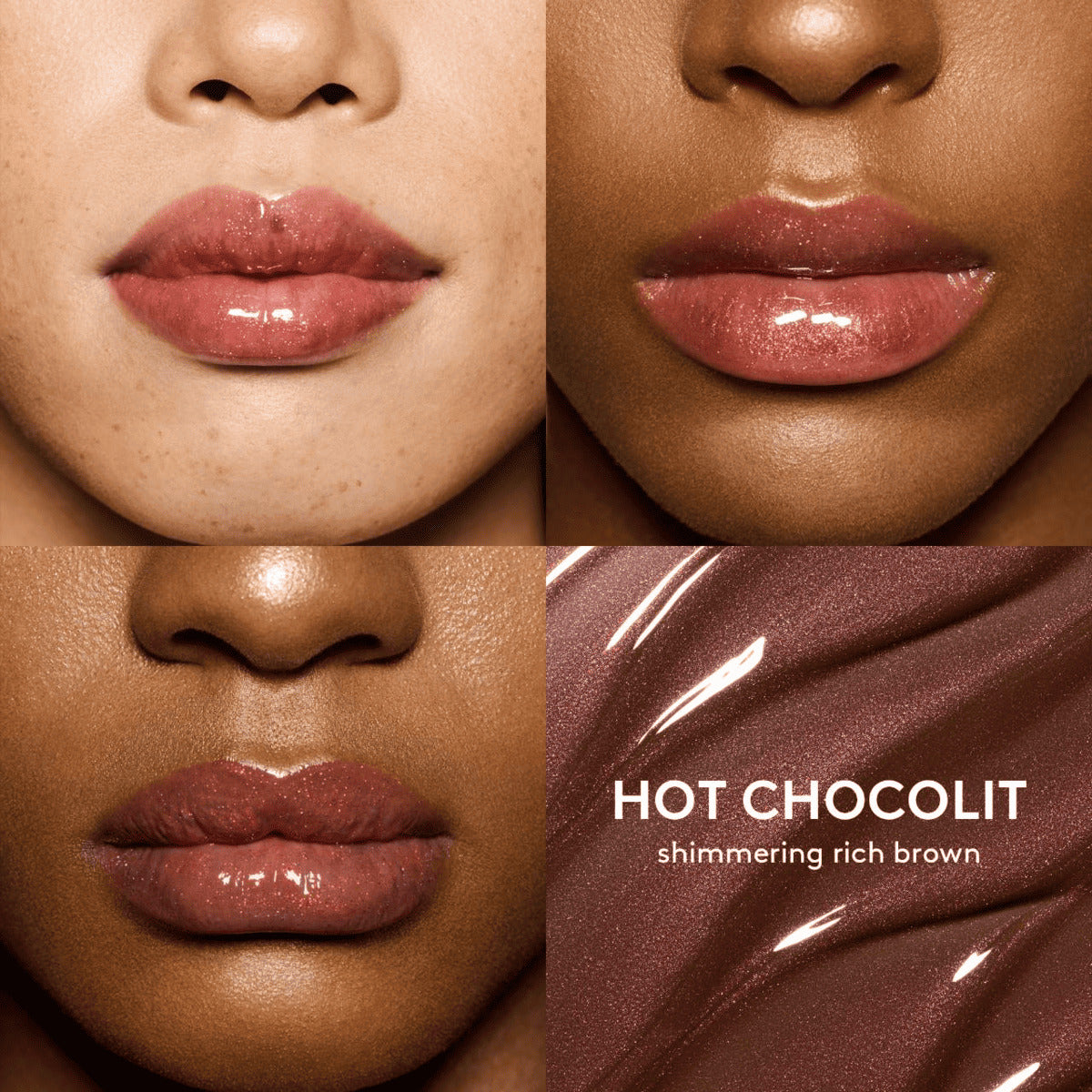 【追跡可能海外メール便】Fenty Beauty フェンティビューティー Gloss Bomb Universal Lip Luminizer (Hot Chocolit - shimmering rich brown) 0.30oz 9ml グロスボム ユニバーサル リップ ルミナイザー ホットチョコレート グロス 口紅 リップグロス