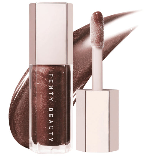 【追跡可能海外メール便】Fenty Beauty フェンティビューティー Gloss Bomb Universal Lip Luminizer (Hot Chocolit - shimmering rich brown) 0.30oz 9ml グロスボム ユニバーサル リップ ルミナイザー ホットチョコレート グロス 口紅 リップグロス
