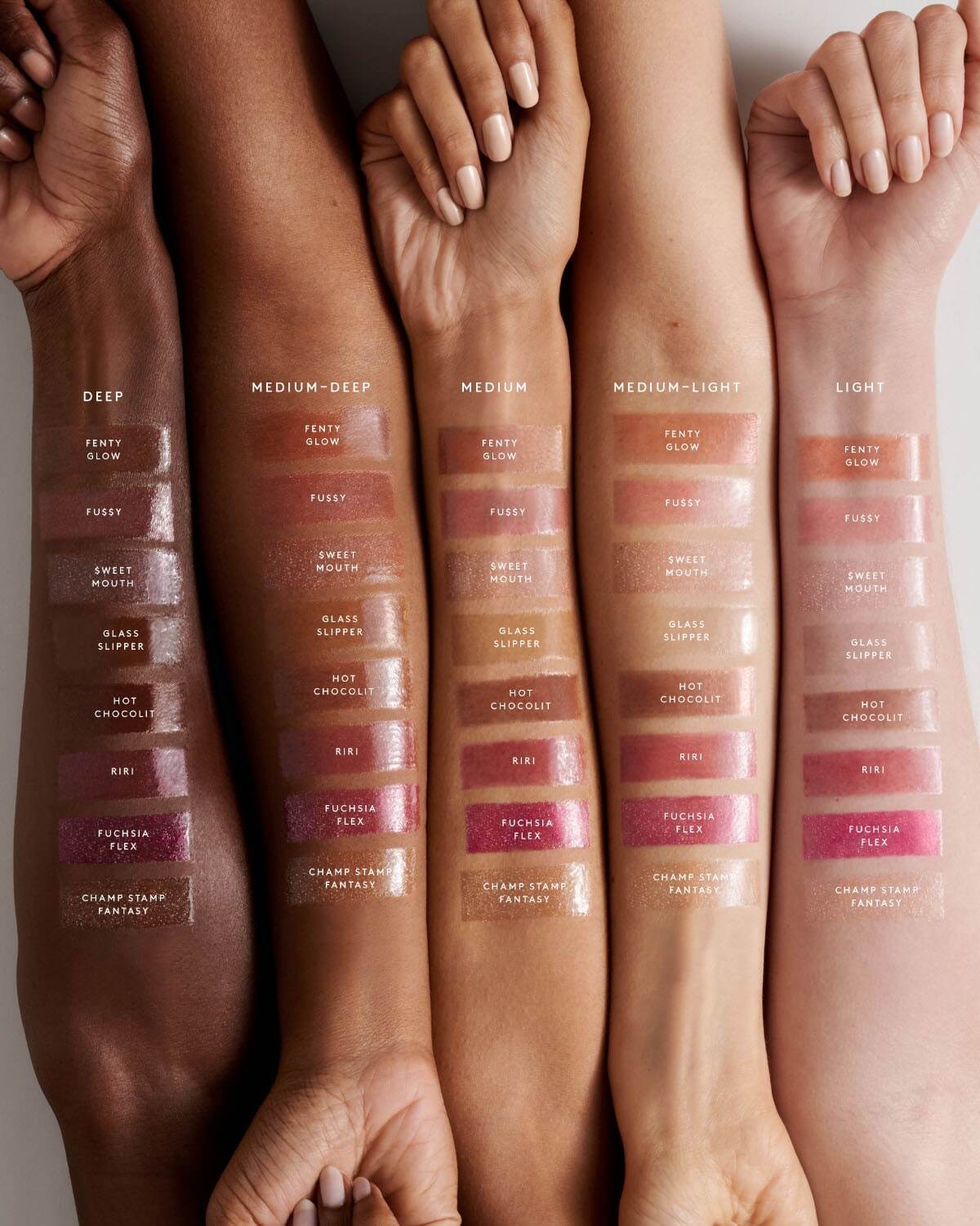 【追跡可能海外メール便】Fenty Beauty フェンティビューティー Gloss Bomb Universal Lip Luminizer (FU$$Y - shimmering pink) 0.30oz 9ml グロスボム ユニバーサル リップ ルミナイザー ファシィ グロス 口紅 リップグロス