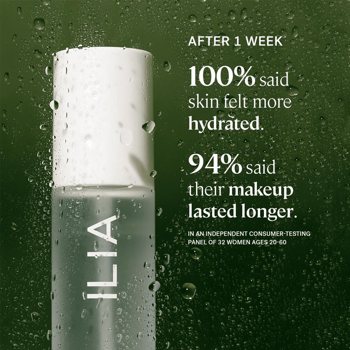 【追跡可能海外メール便】 イリア ブルーライトミスト 14ml ILIA Blue Light Face Mist 14ml 保湿 ミスト メイク崩れ防止 うるおい