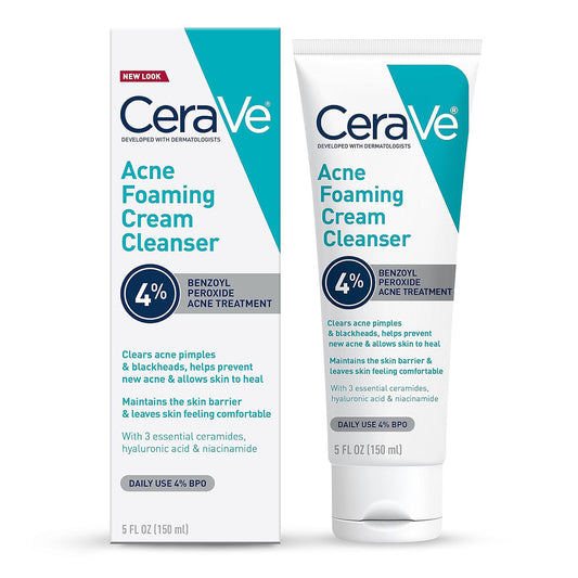 【追跡可能海外メール便】CeraVe Acne Foaming Cream Cleanser 5oz  セラヴィ アクネ クレンジング 洗顔フォーム 150ml 美容 スキンケア にきび にきび跡 肌荒れ