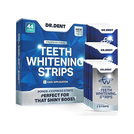 【追跡可能海外メール便】DrDent Professional Teeth Whitening Strips 22 Treatments ドクターデント プロフェッショナル ホワイトニングテープ 22回分(44枚入り) ホワイトニング 白い歯 セルフホワイトニング シートタイプ
