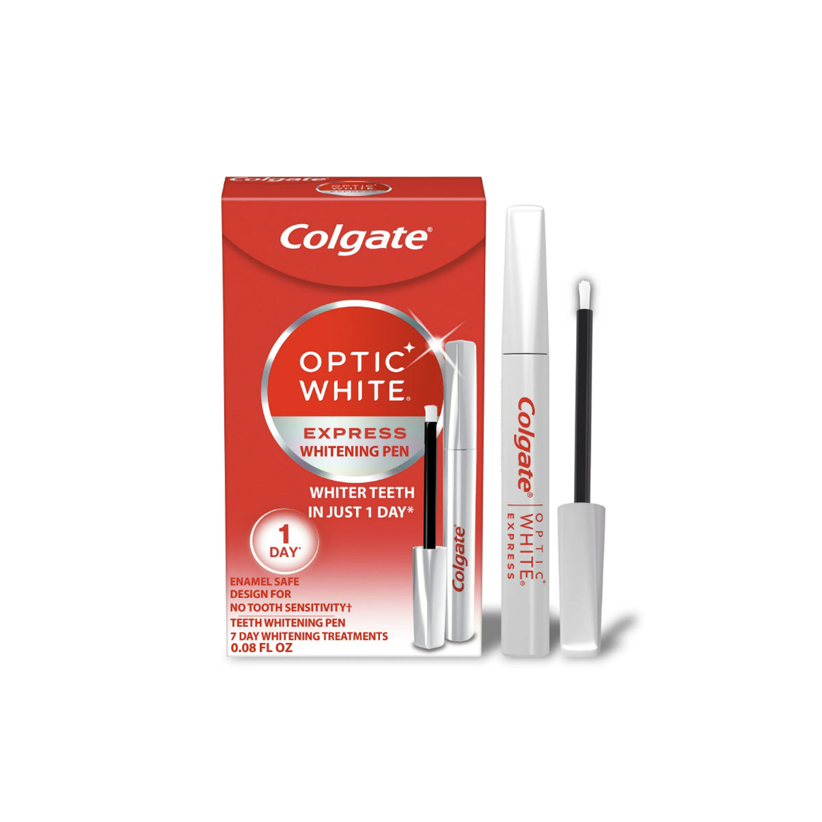 【追跡可能海外メール便】 Colgate Optic White Express Teeth Whitening Pen 0.08oz コルゲートオプティックホワイトエクスプレスホワイトニングペン 2.5ml ホワイトニングケア ホワイトニング 白い歯 清潔な歯