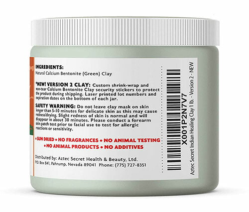 【エクスプレス便】Aztec Secret Indian Healing Clay 1 lb インディアン ヒーリング クレイ 454g泥パック 毛穴 黒ずみ 無添加 ホームエステ