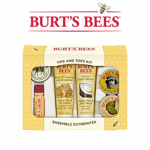 【追跡可能海外メール便】Burt’s Bees Burts BeesTips & Toes Kit6Pc バーツビーズ 手・足・リップケアセット6点 Kit メール便