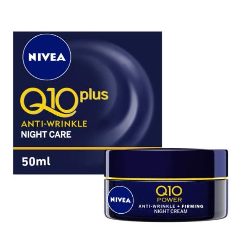 【追跡可能!国際便】ニベア 顔用 ナイトクリーム Q10 50ml NIVEA Visage Anti-Wrinkle Q10 Night Cream お肌 美容 コスメ スキンケア