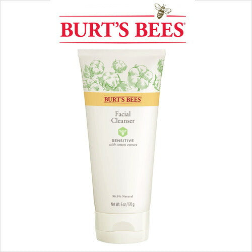 【追跡可能海外メール便】Burt's Bees Face Cleanser for Sensitive Skin 6oz バーツビーズ 敏感肌のための洗顔料 メール便