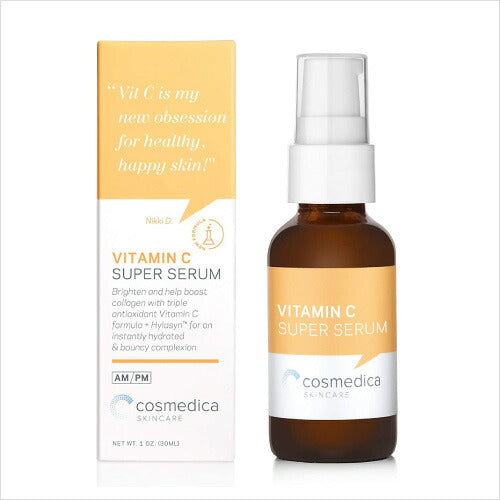【追跡可能海外メール便】Cosmedica Vitamin C Super Serum 1oz コスメディカ ビタミンC美容液 30ml 美容 スキンケア ローション ビタミンC