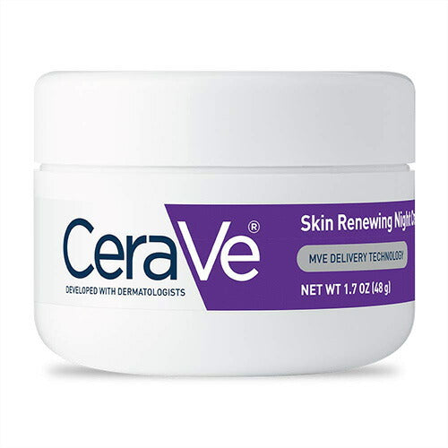 【追跡可能海外メール便】CeraVe Skin Renewing Night Cream 1.7oz セラヴィ 肌の再生をサポート ナイトクリーム  美容 スキンケア 美容液  肌荒れ