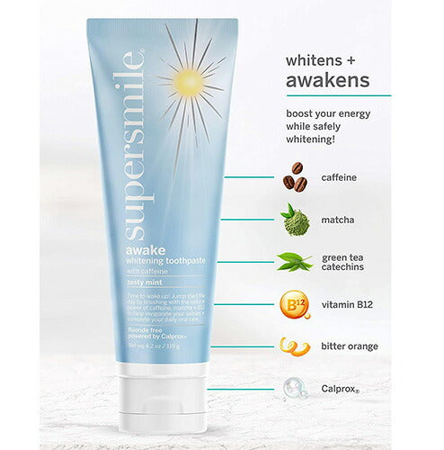 【エクスプレス便】Supersmile Supersmile Awake Teeth Whitening Toothpaste 4.2oz スーパースマイル 朝用 ホワイトニング 歯磨き粉 119g 白い歯
