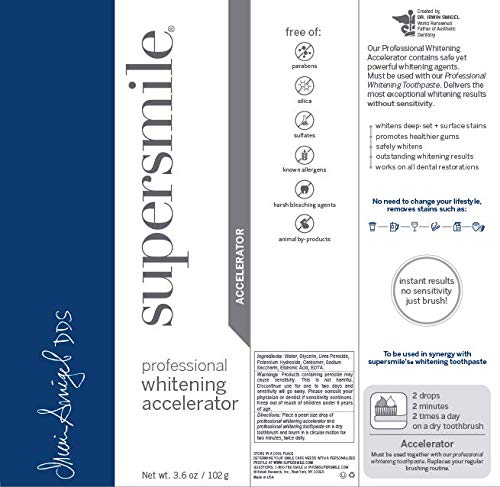 【エクスプレス便】Supersmile Professional Whitening Accelerator 3.6oz スーパースマイル ホワイトニング アクセラレーター 102g 白い歯