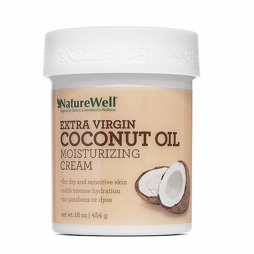 【エクスプレス便】NATUREWELL Extra Virgin Coconut Oil Moisturizing Cream for Face and Body 16oz ナチュラルウェル エクストラバージン ココナッツオイル 高保湿クリーム 顔・からだ用 ココナッツオイル クリーム スキンケア