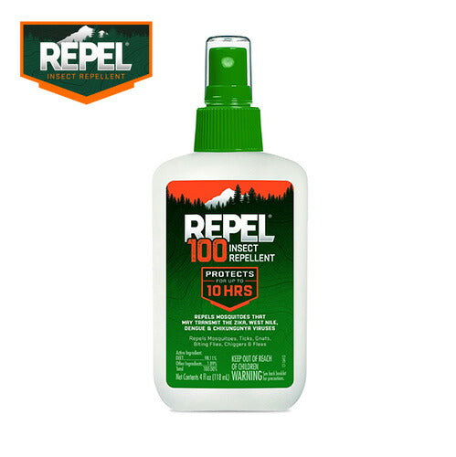 【追跡可能海外メール便】REPEL100 Insect Repellent Pump Spray 4oz リペル100 118ml(4オンス) 最大10時間
