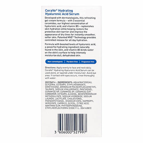 【追跡可能海外メール便】CeraVe Hydrating Hyaluronic Acid Serum 1oz 30ml セラヴィ ハイドレーティングヒアルロン酸美容液ヒアルロン酸 乾燥肌 美容液 保湿