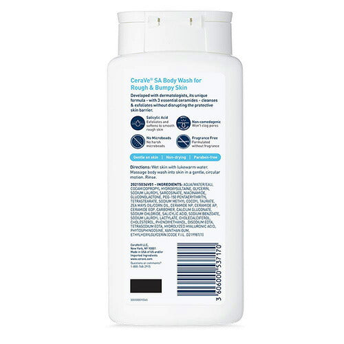 【エクスプレス便】CeraVe SA Body Wash for Rough and Bumpy Skin 10oz 296ml セラヴィ ボディウォッシュ セラミド ヒアルロン酸