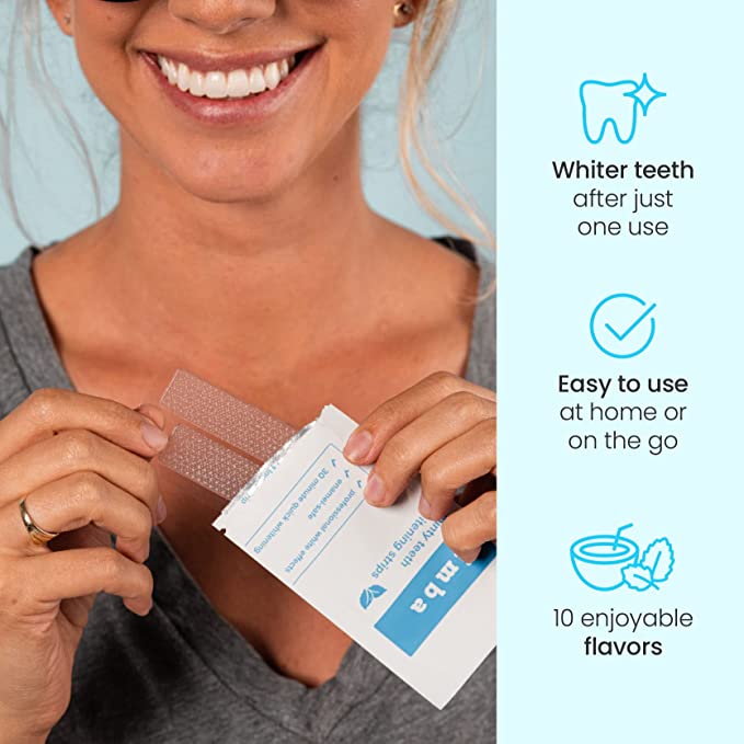 【追跡可能海外メール便】 Zimba Teeth Whitening Strips - Vegan Stain Remover White Strips ジンバ ホワイトニングテープ 28枚 14日分 ミントフレーバー ホワイトニング 白い歯 ホワイトニング テープ ビーガン