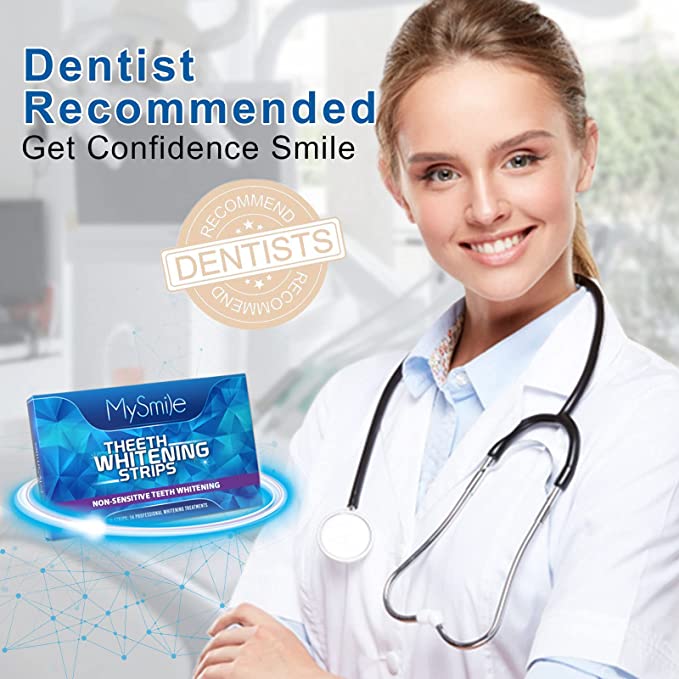 【追跡可能海外メール便】 MySmile Teeth Whitening Strips マイスマイル ホワイトニングテープ 28枚入り 14セット わずか30分でホワイトニング 白い歯 輝く笑顔 2-3トーン明るい歯に