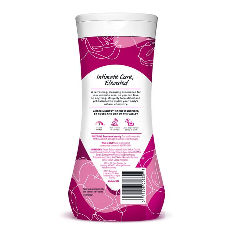 【エクスプレス便】Summer's Eve Amber Nights Feminine Wash, PH-Balanced wash, 15oz サマーズイブ アンバーナイト フェミニンウォッシュ PHバランスウォッシュ 444ml デリケートゾーン デリケートゾーン ケア