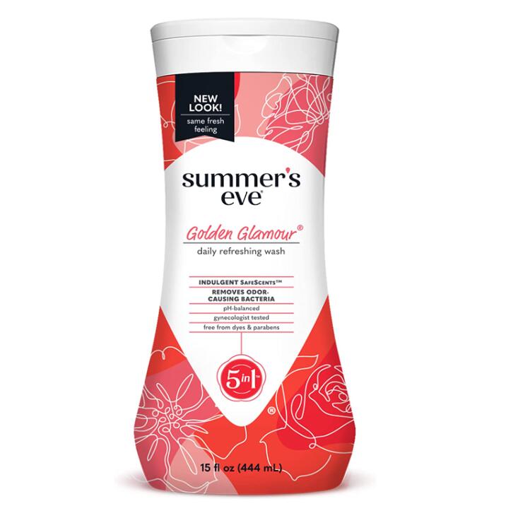 【エクスプレス便】Summer's Eve Golden Glamour Daily Refreshing Feminine Wash, pH Balanced, 15oz サマーズイブ ゴールデングラマー デイリーリフレッシングフェミニンウォッシュ 444ml デリケートゾーン ケア