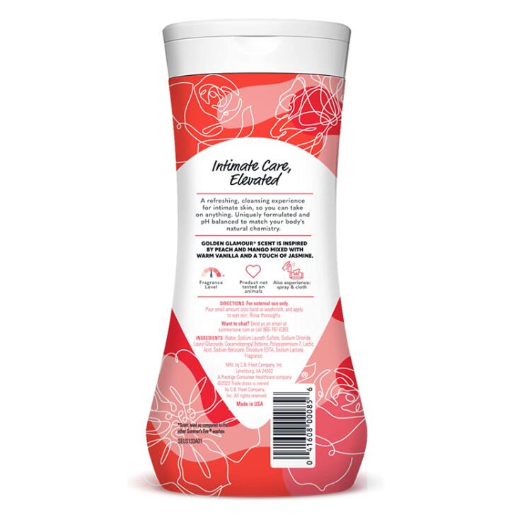 【エクスプレス便】Summer's Eve Golden Glamour Daily Refreshing Feminine Wash, pH Balanced, 15oz サマーズイブ ゴールデングラマー デイリーリフレッシングフェミニンウォッシュ 444ml デリケートゾーン ケア